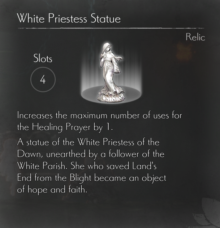 白巫女雕像 / White Priestess Statue